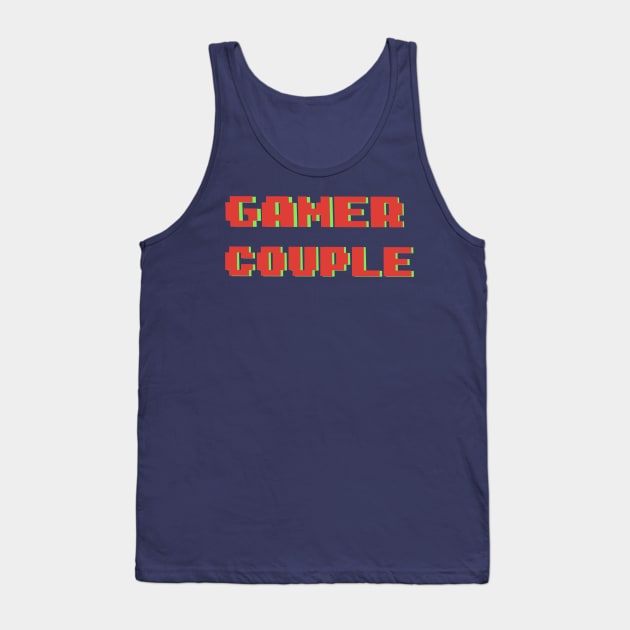 Gamer Couple - Red/Green Tank Top by The Nerd Couple